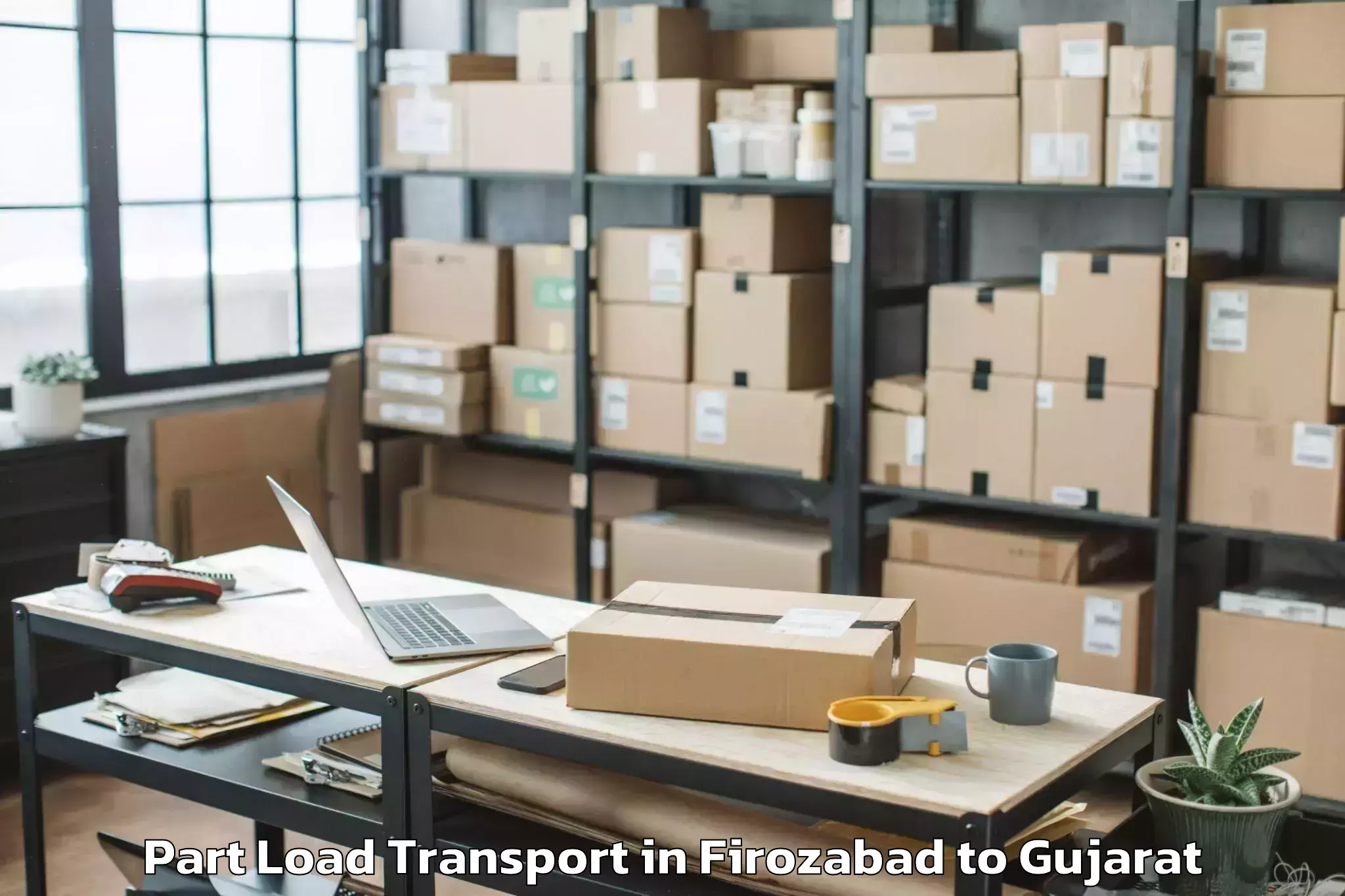 Expert Firozabad to Tilakwada Part Load Transport